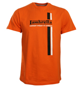 Lambretta Orange T-Shirt with Printed Design