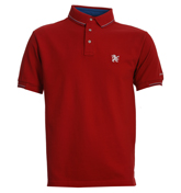 Red Pique Polo Shirt