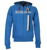 Lambretta Royal Blue Full Zip Hooded Sweatshirt