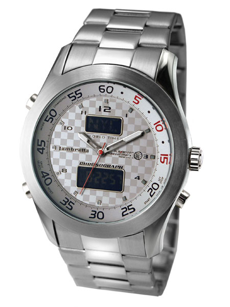 Lambretta Silver Luigi Big Face Watch