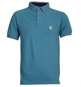 Lambretta Turquoise Pique Polo Shirt