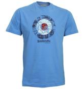 Lambretta Turquoise T-Shirt with Printed Target