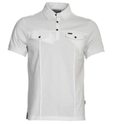 Lambretta White Jersey Polo Shirt
