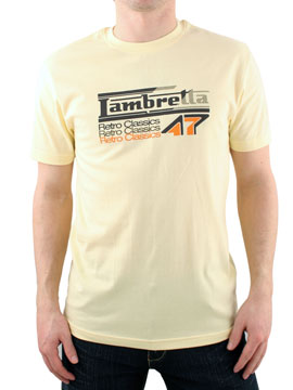 Lambretta Yellow Retro T-Shirt
