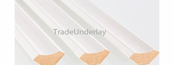 Laminate beading White Laminate Floor Beading 2.4m (10 Pack)