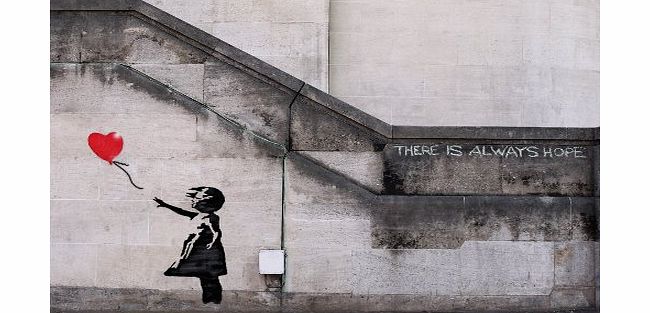Laminated Posters Banksy Balloon Girl Art Print Poster - 42x58 cm
