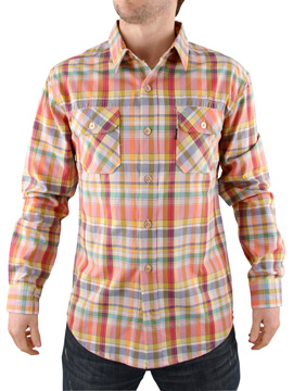 Pink/Orange Check Shirt