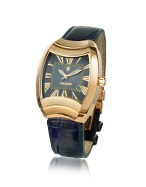 Blue Universo Medium Gold Plated Date Watch