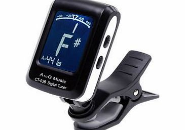 Lancome Miracle Digital Chromatic Clip on Tuner for Guitar, Bass, Ukulele, Violin