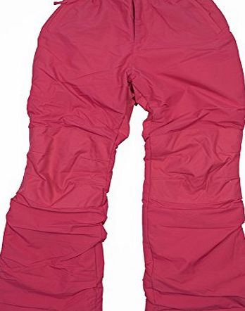 Lands End Girls pink salopettes waterproof trousers (age 12 - 13)