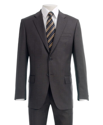 Mens Suit Lanificio Flli Cerruti dal 1881 Brown Fine Stripe