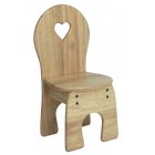 Lanka Kade Rubberwood Chair with Cut Out Heart