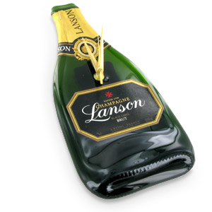 Lanson Black Label Champagne Bottle Clock