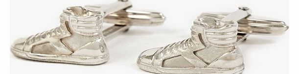 Lanvin Mens Ruthenium Sneaker Cufflinks