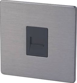 LAP, 1228[^]9432G 1-Gang Master Telephone Socket Slate Effect