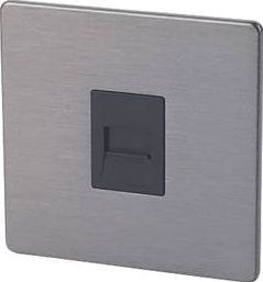 LAP, 1228[^]6215G 1-Gang Slave Telephone Socket Slate Effect