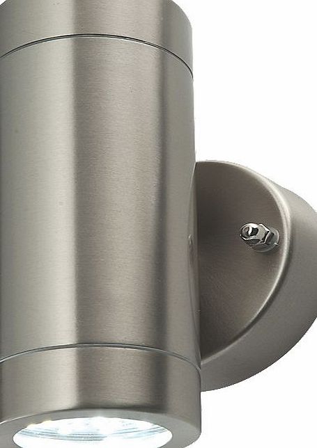 LAP Bronx Brushed Stainless Steel LED Wall Light