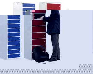 Laptop multi door locker