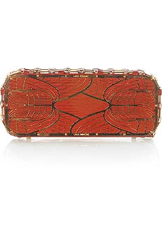 Lara Bohinc 107 Rectangular gilt clutch