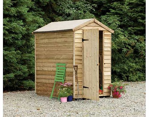 Overlap Apex Security Shed 4 x 6ft