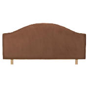 Laredo Headboard, Chocolate Faux Suede, King
