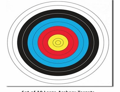 Large Archery Targets Set of 10 1210