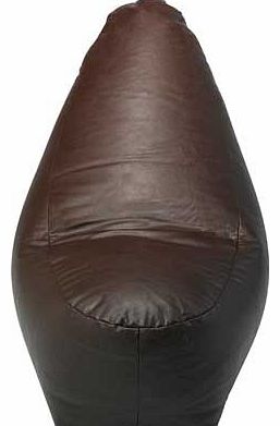 Banana Leather Effect Beanbag - Chocolate