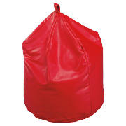 Large Bean Bag Faux Leather, Red