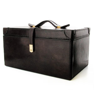 Large Brown Leather Havana Cigar Style Jewellery