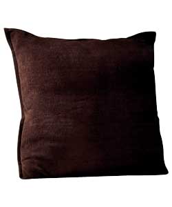 Large Chenille Cushion - Chocolate