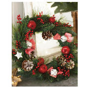 Country Fruit & Gingham Wreath