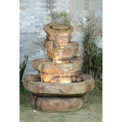 Large Four Level Sandstone Falls Water Feature