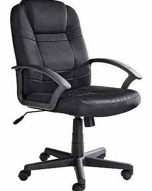 Large Gas Lift Managers Office Chair - Black