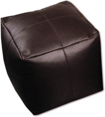 large Leather Cube Bean Bag