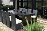 Large Rectangular Terrazzo Garden Dining Table