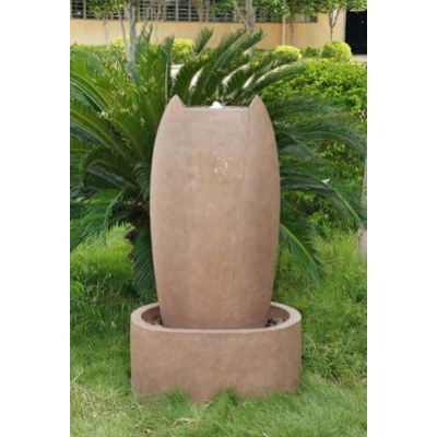 large Terracotta Monolith Water Feature