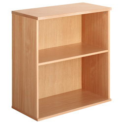 ` Beech-Effect 80cm High Bookcase with 1
