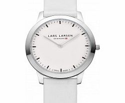 Lars Larsen Rene Steel White Watch