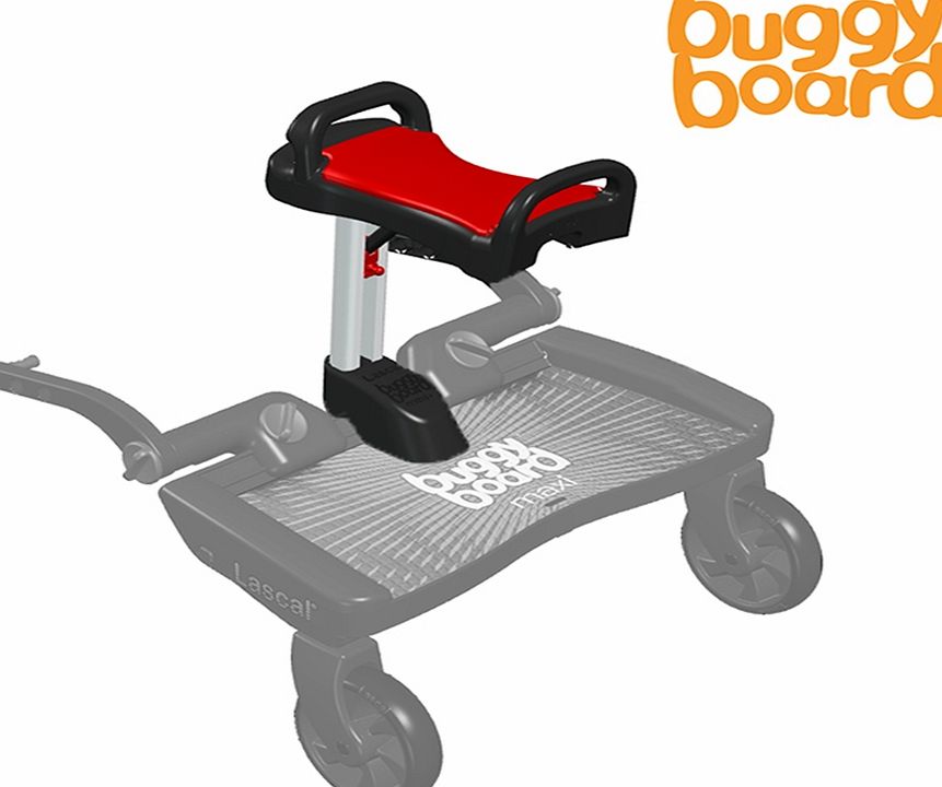 Lascal Cheeky Rascals Lascal BuggyBoard Saddle Black/Red
