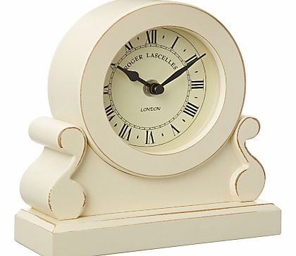 Cream Distressed Mantel Clock