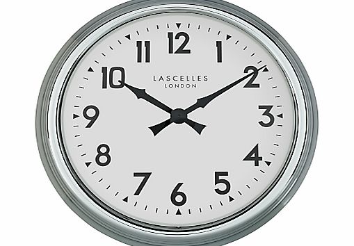 Lascelles Electric Clock, Dia.60cm, Silver
