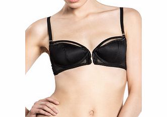 Lascivious Laura black mesh detail bra