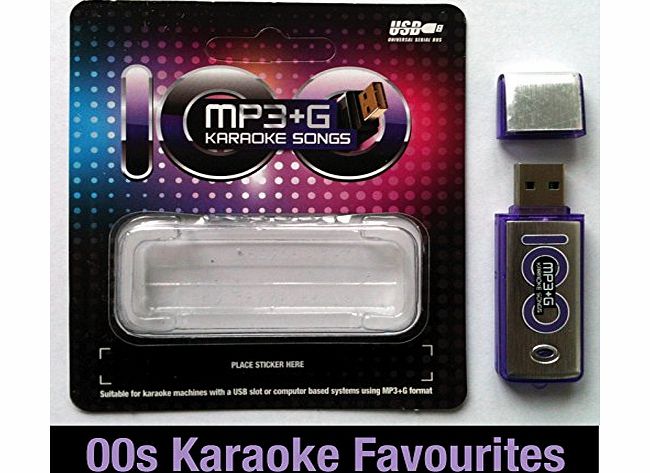 Laser Direct Karaoke USB Song Stick - 100 MP3 G Karaoke Favourites from the 2000s - For Karaoke Machines with a USB Drive Slot