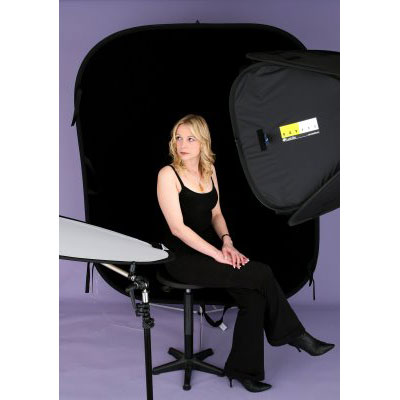 lastolite Collapsible Black Velvet Background 5x6