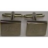 Lathams Nickel Plated Matt Finish Cufflinks