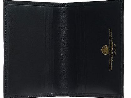 Launer Premium Leather Card Case, Black