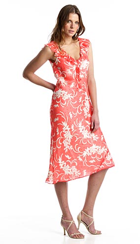 Laura Ashley DOUBLE LAYER PRINT DRESS