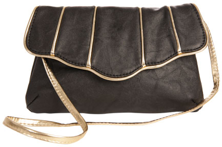 Laura small bag with gold trim