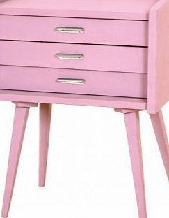 Laurette Secrets Bedside Table - Vintage Pink `One size