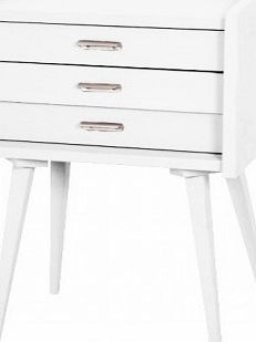 Laurette Secrets Bedside Table - White `One size